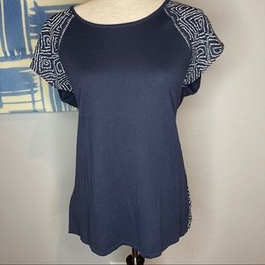 LOFT Mixed Media T Shirt Size M